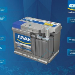 AKUMULIATORIUS ESAN 100AH/800A CA-CA 353X175X190 -+/B13