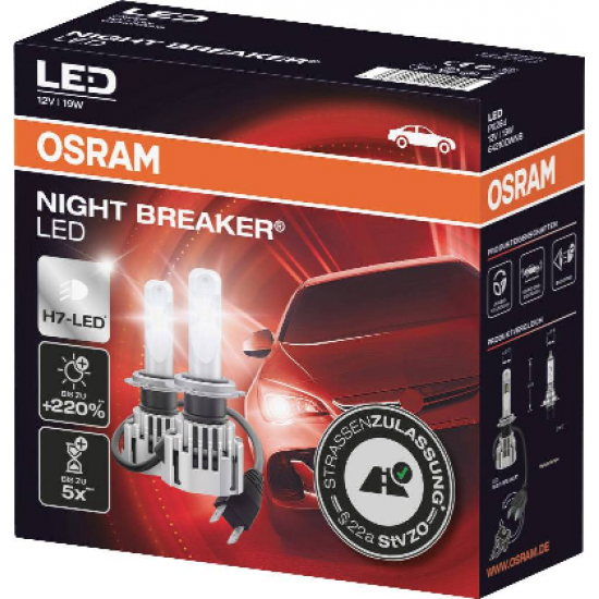 Lemputė LED OSRAM NIGHT BREAKER H7 